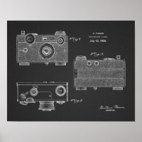1938 Vintage Camera Patent Art Drawing Print