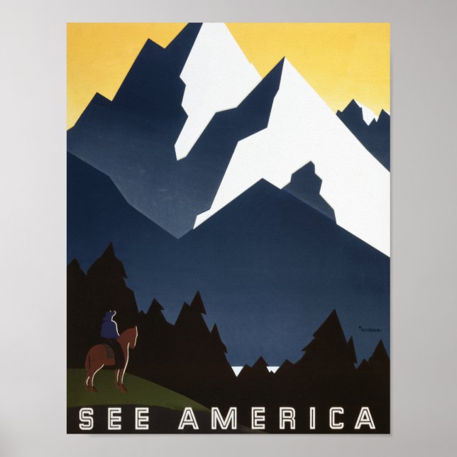 1938 WPA See America Poster (Front)