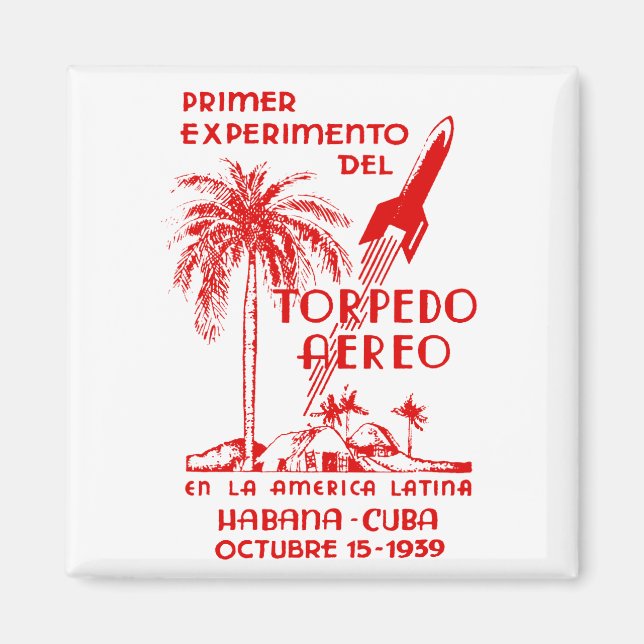 1939 Cuban Rocket Mail Magnet (Front)