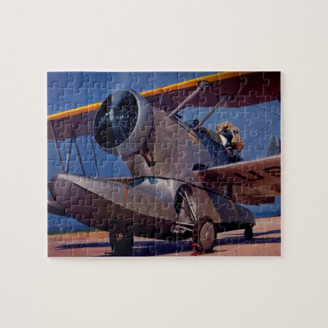 1939 Grumman F-2 aircraft Jigsaw Puzzle (Horizontal)