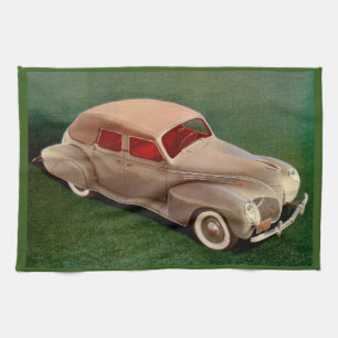 1939 Lincoln Zephyr Tea Towel