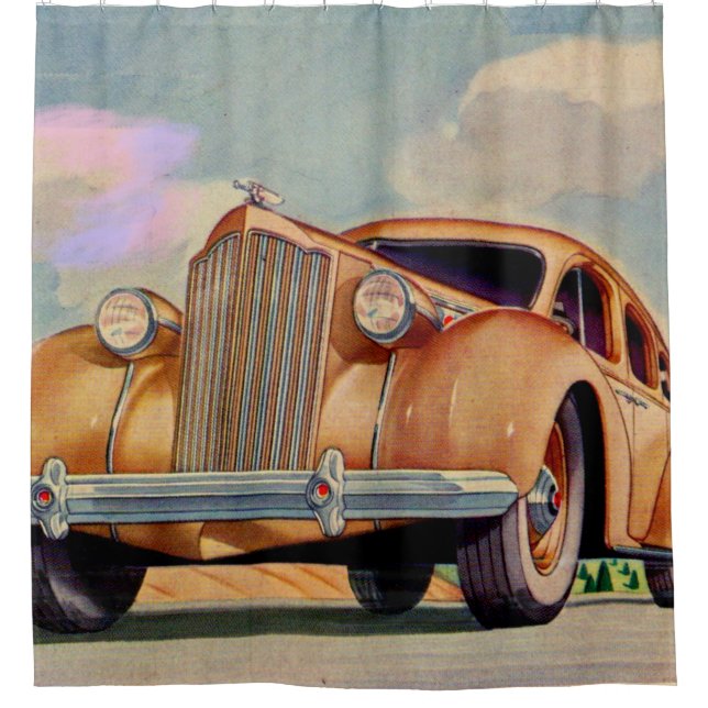 1939 Packard Super 8 Shower Curtain (Front)