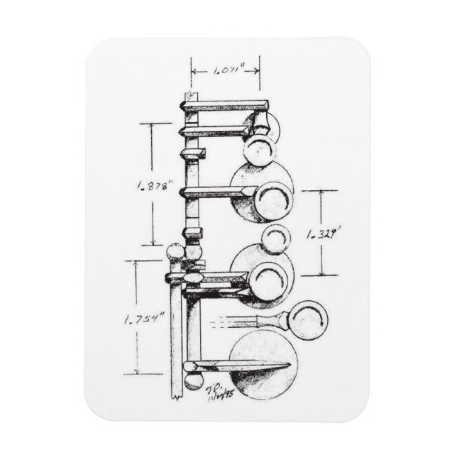 1939 Selmer Paris Balanced Action Saxophone Magnet (Vertical)