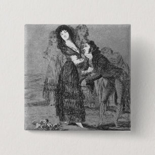 193-0082127 Which of them is more overcome?, plate 15 Cm Square Badge