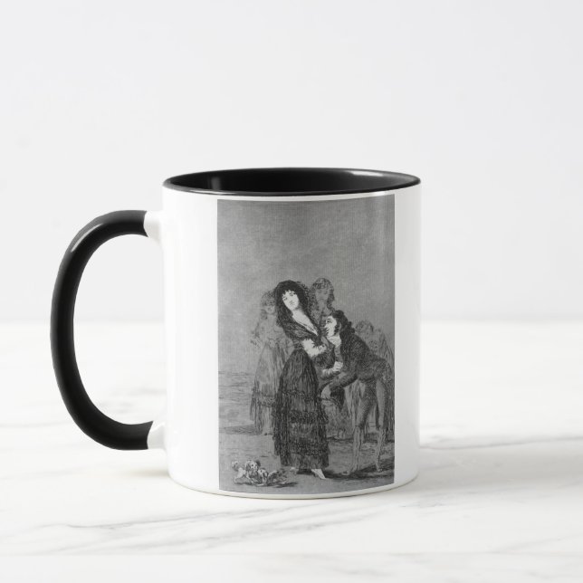 193-0082127 Which of them is more overcome?, plate Mug (Left)