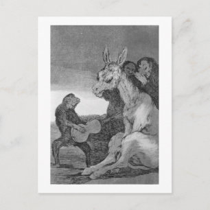 193-0082138 Bravo!, a caricature of musical evenin Postcard