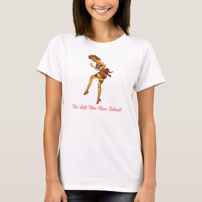 1940s Bathing Beauty Funny Women's Shirt (Front)