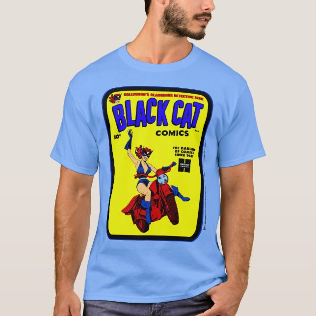 1940's Black Cat Comics T-Shirt (Front)