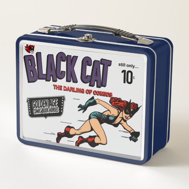 1940's Black Cat Metal Lunchbox (Front)