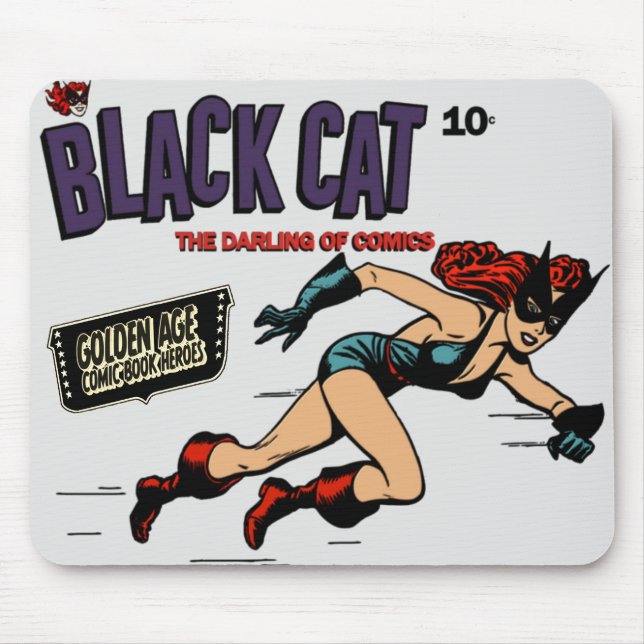 1940's Black Cat Mousepad (Front)