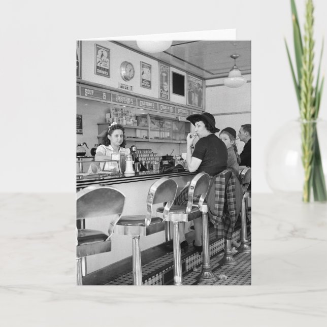 1940s Burger Joint Card (Front)