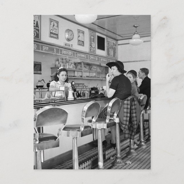 1940s Burger Joint Postcard (Front)