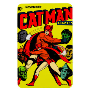1940's CAT-MAN Comics Flexible Magnet