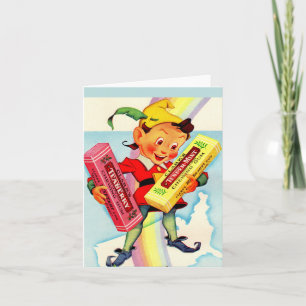 1940s Clark’s chewing gum elf Note Card