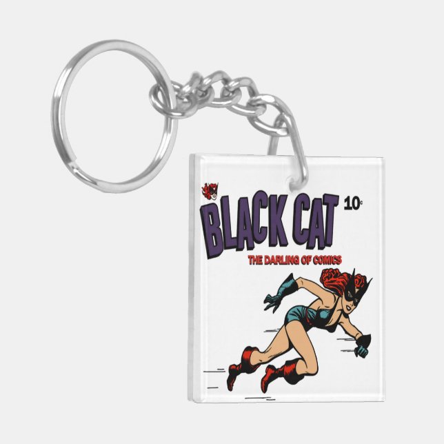 1940's Female Hero Acrylic Keychain (Front Left)