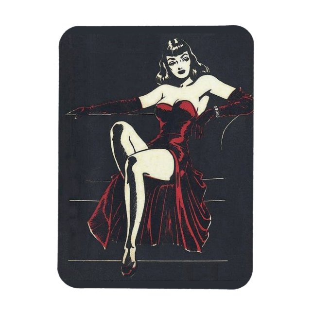1940s femme fatale magnet (Vertical)
