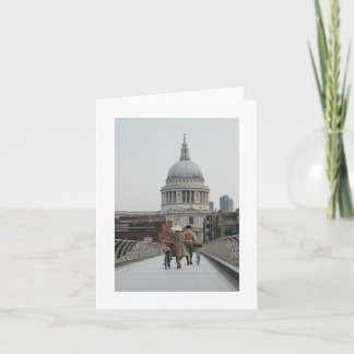 1940's on Millennium Bridge London (6331) Card