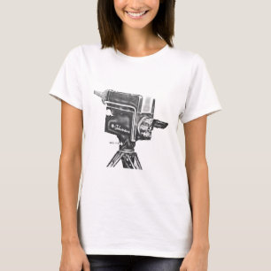 1940's or 1950's Broadcast Studio TV Camera T-Shirt