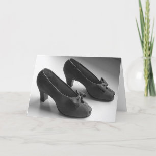 1940's Peep Toe Heels Greeting or Note Card