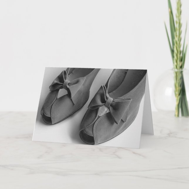 1940's Peep Toe Heels Greeting or Note Card (Front)