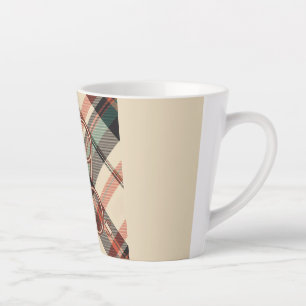 1940s Plaid Latte Mug