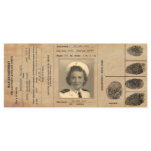 1940s Replica Passport Identification