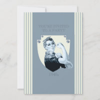 1940s retro patriotic strong woman