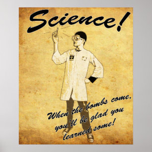 1940s Retro Science Poster