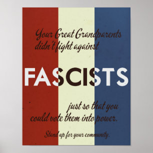 1940's Style Stand up for your Community  Poster