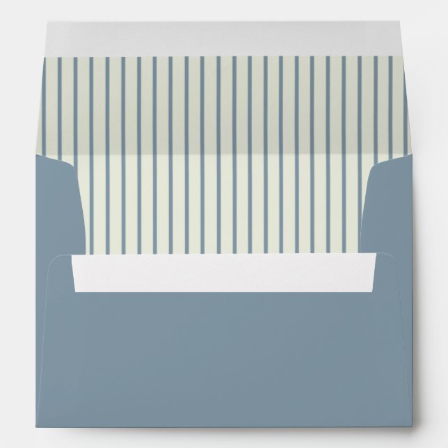 1940s theme strong woman stripes envelope (Back (Bottom))