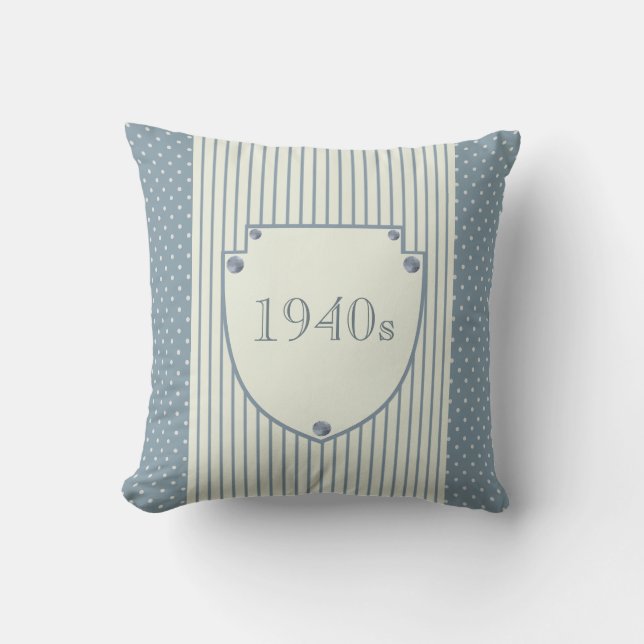 1940s vintage retro war time woman cushion (Front)