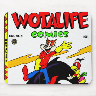 1940's Wotalife Comics Mousepad