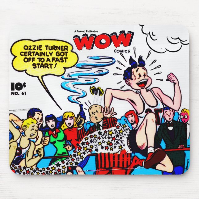 1940's WOW Comics Mousepad  (Front)