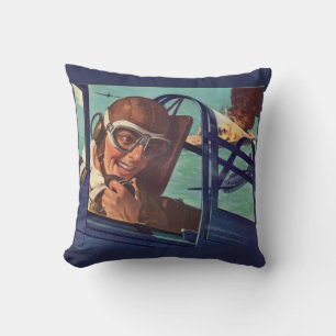 1940s WWII dogfight in the air Cushion