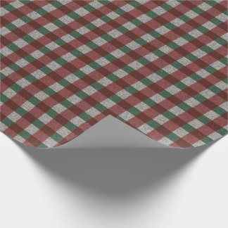 1940s Xmas Gingham Wrapping Paper