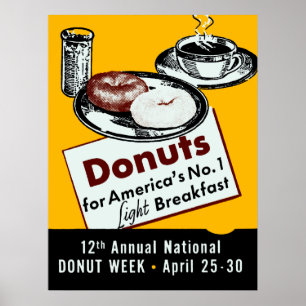 1941 Doughnut Poster