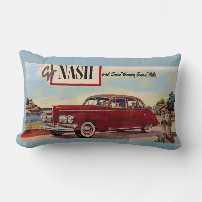 1941 Nash automobile ad Lumbar Cushion (Front)