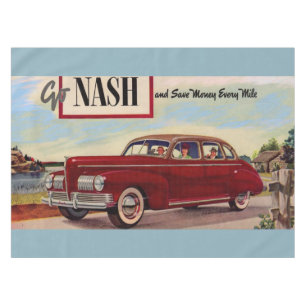 1941 Nash automobile ad Tablecloth