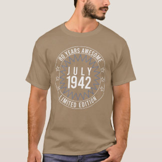 1942 80 Years Old birthday Gifts awesome vintage T-Shirt