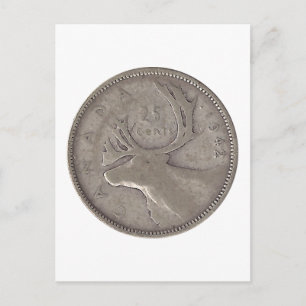 1942 Canadian Quarter Postcard