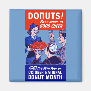 1942 Doughnut Month Magnet