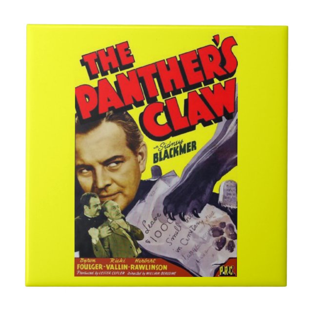 1942 The Panther’s Claw movie poster Tile (Front)