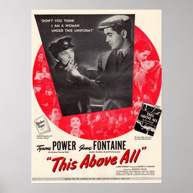 1942 This Above All movie poster (Front)