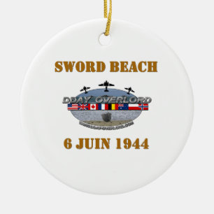 1944 Sword Beach Ceramic Tree Decoration
