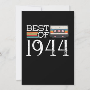 1944 Vintage 76 th Birthday Anniversary Gift Invitation
