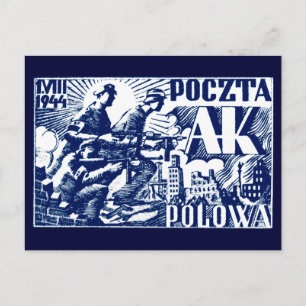 1944 Warsaw Uprising Postcard