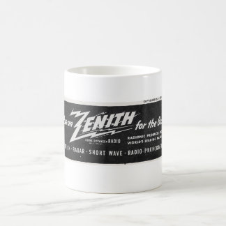 1944 ZENITH LOGO AND AD COFFEE MUG
