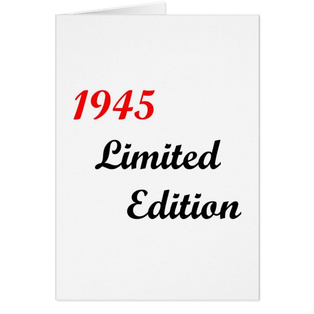 1945 Limited Edition (Front)