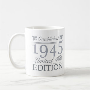 1945 Limited Edition 80th Birthday Coffee Mug