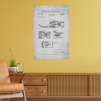 1945 US Patent 2460289 - Rocket Projectile Poster
